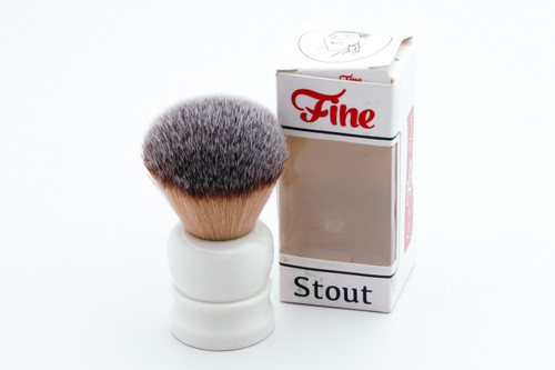 Fine Accoutrements | Stout Angel Hair All White Shave Brush