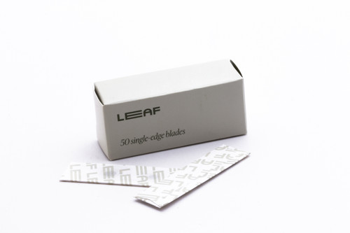 50pc LEAF Single Edge Blades