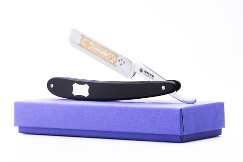 5/8 Dovo Astrale Full Hollow Straight Razor | Ebony Wood Scales