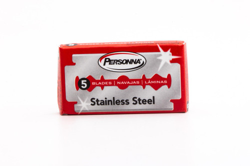 Personna Red Double Edge (DE) Safety Razor Blades