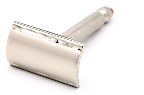 1940s WWII NEW Gillette Double Edge Ball End Safety Razor | Factory Nickel Revamp