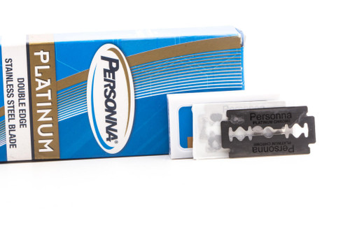 Personna Platinum Blue Double Edge Stainless Steel Safety Razor Blades
