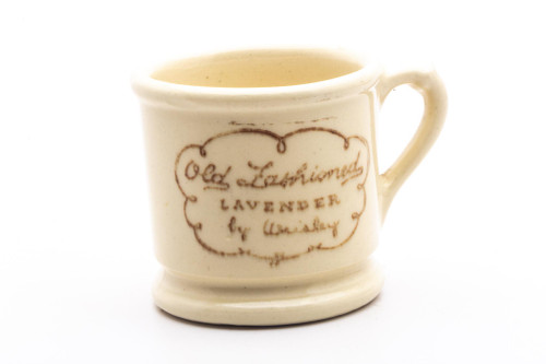 Vintage Hand Painted "Old Fashioned Lavender" By Wrisley Shaving Mug