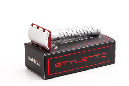 The Goodfellas' Smile | Styletto Red Aluminum Double Edge Safety Razor