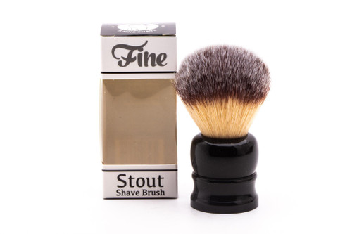 Fine Accoutrements | Stout Angel Hair Black Shave Brush