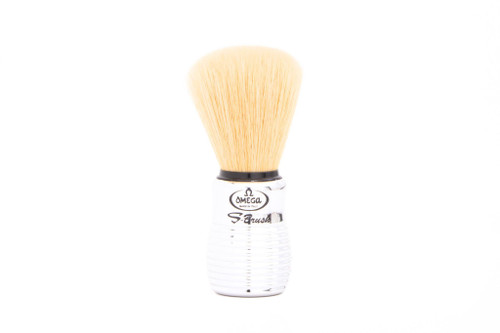 Omega | S10081 Chrome  Synthetic Shaving Brush