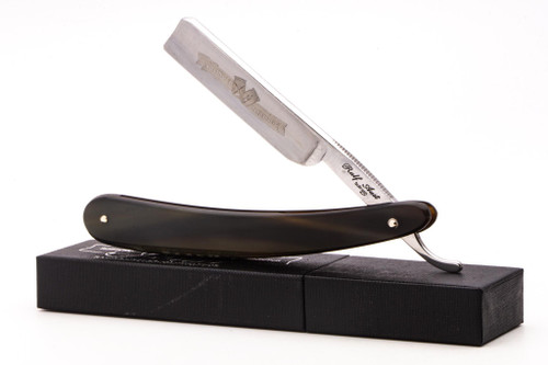 5/8" Ralf Aust Square Point Straight Razor | Horn Scales