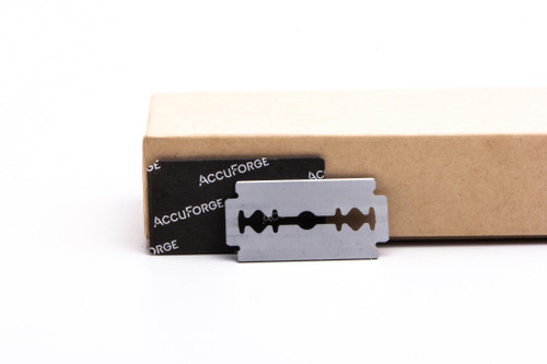 Accuforge Super Stainless Steel Microcoat Double Edge Razor Blade