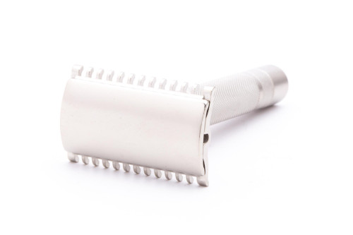 1930's Gillette NEW Short Comb Common Bar Handle Razor | Factory Nickel Revamp