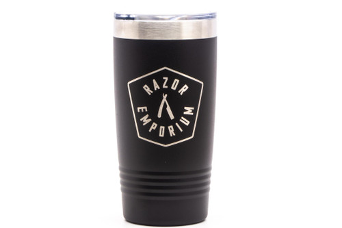 Razor Emporium | 20oz Black Tumbler With Slider