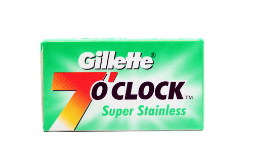 Gillette 7 O'clock Green Double Edge (DE) Razor Blades