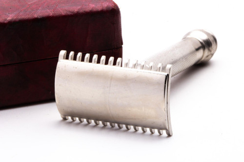 1930's Gillette NEW Federal Long Comb Double Edge Safety Razor Set | Original Condition