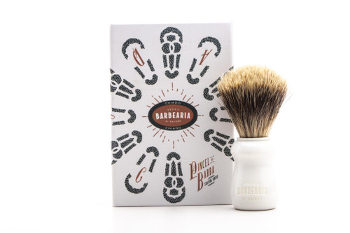 Antiga Barbearia de Bairro | Badger Shaving Brush Chiado (White)