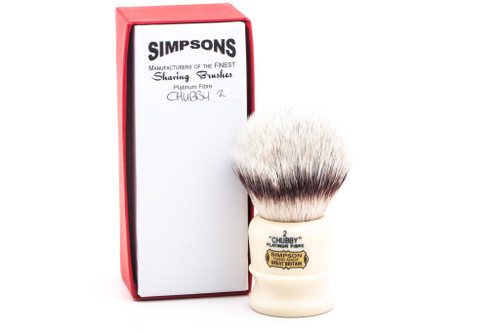 Simpsons | Chubby 2 Platinum Fibre Synthetic Shaving Brush