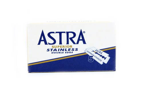 Astra Superior Stainless (Blue) Double Edge (DE) Blades
