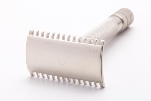 German Single Ring Replica Open Comb Double Edge Safety Razor | Factory Nickel Revamp