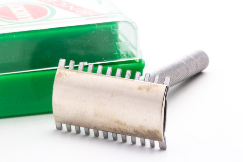 Vintage Lucky Mince Double Edge Safety Razor Set | Original Condition