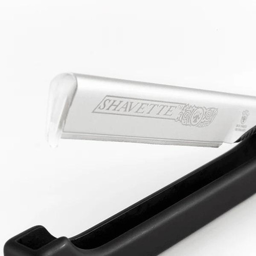 Dovo Plastic Shavette | Black & Silver