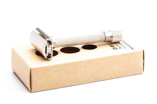 Parker Variant Adjustable Razor - Satin Chrome | Open Comb