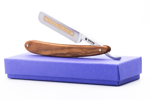 5/8" Dovo Solingen 'INOX' Olive Wood Straight Razor