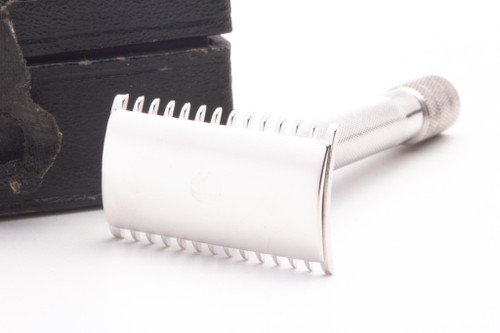 1920 Gillette Single Ring Double Edge Safety Razor Set With Original Case | Rhodium Revamp
