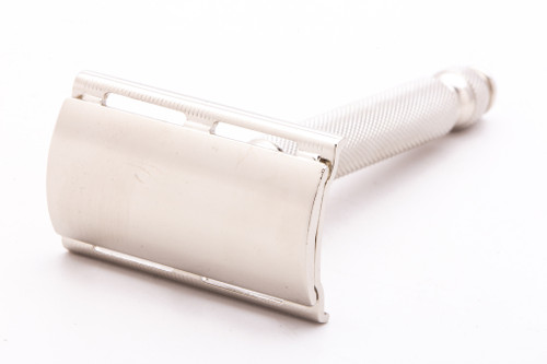 1940's Gillette Ball End Tech DE Safety Razor | Factory Nickel Revamp