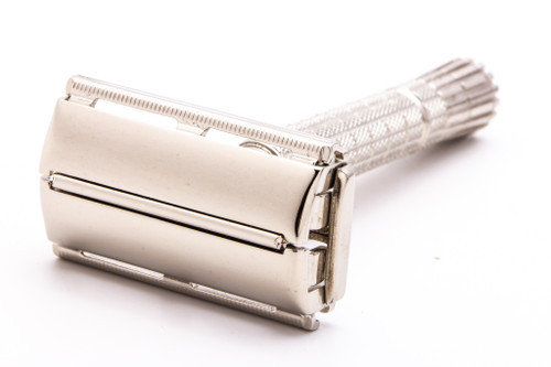 1956 B1 Gillette TTO Flare Tip Super Speed Double Edge Razor  | Factory Nickel Revamp