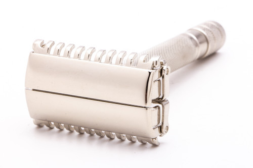 1930's Gillette Sheraton Open Comb TTO Safety Razor | Factory Nickel Revamp