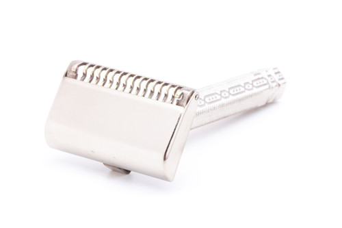 1930's Ever Ready Chain Handle Style SE Safety Razor | Factory Nickel Revamp