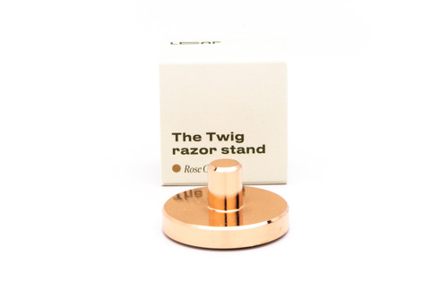 The Twig Razor Stand LEAF | Rose Gold