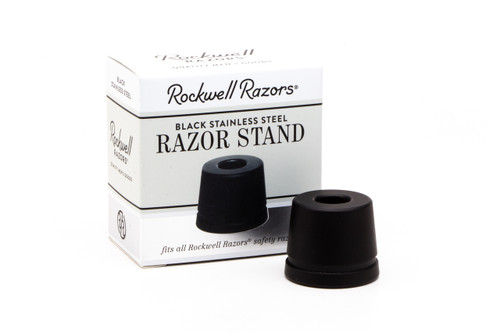 Rockwell Matte Black Stainless Steel Safety Razor Stand
