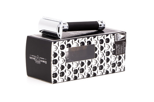 Edwin Jagger DE3D-BC15BL Black Diamond Laser Cut 3D Handle Safety Razor #24