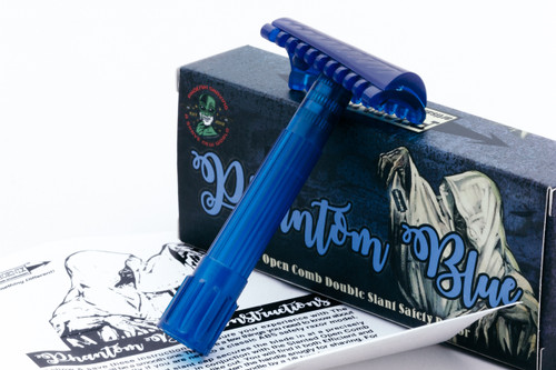 PAA | Phantom Blue Open Comb Double Slant Razor