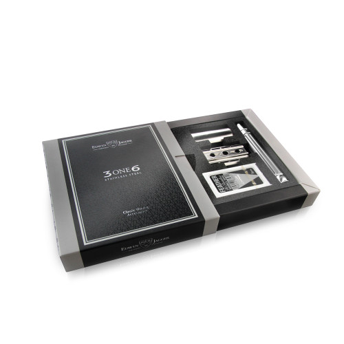Edwin Jagger 3ONE6 Stainless Steel Safety Razor - Silver